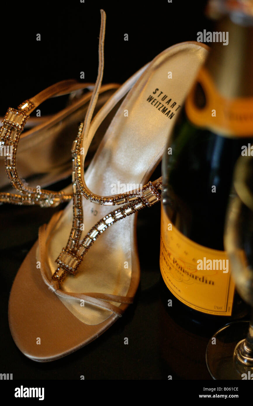 champagne and heels