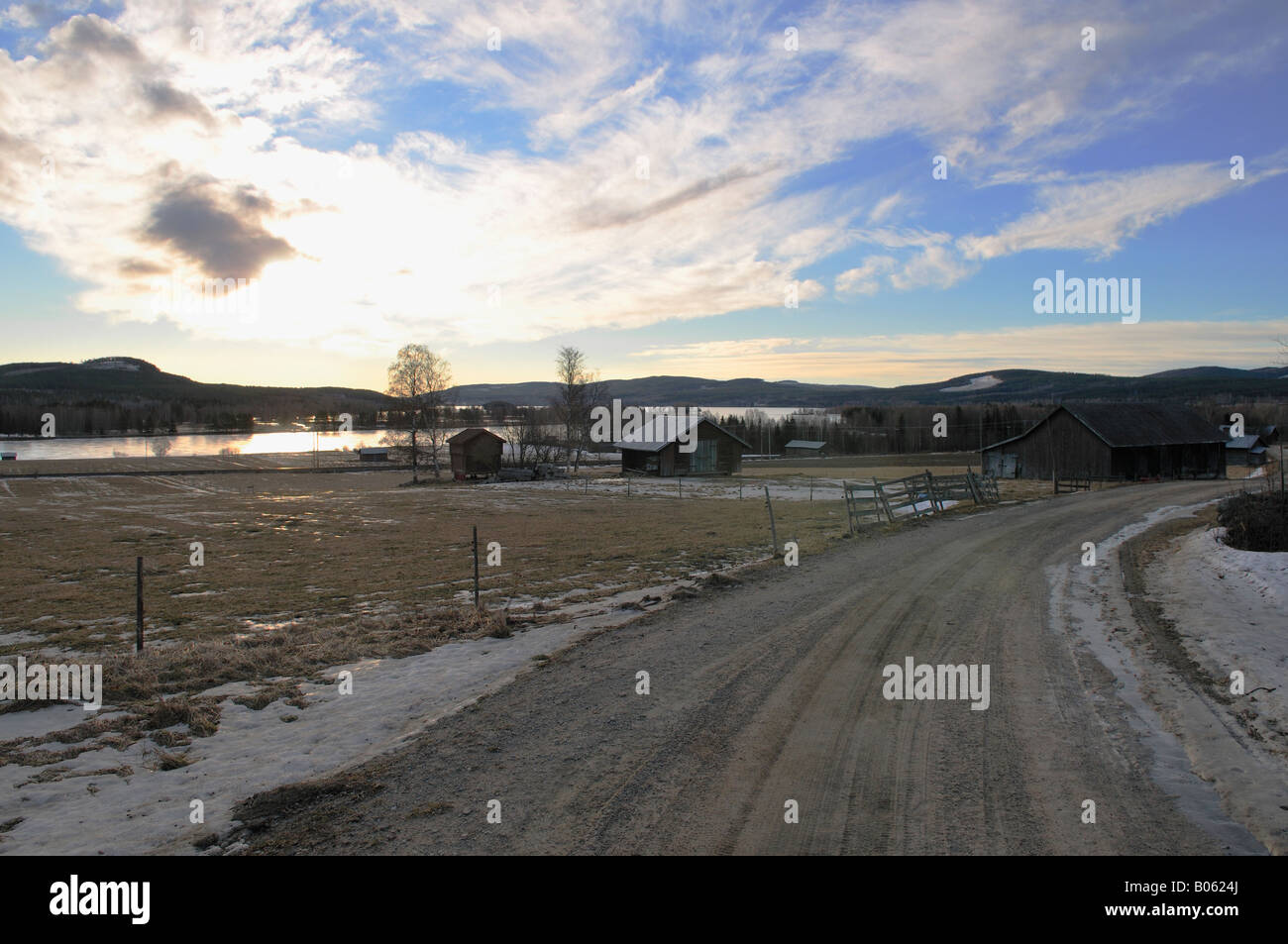 Village in Sweden Stock Photo