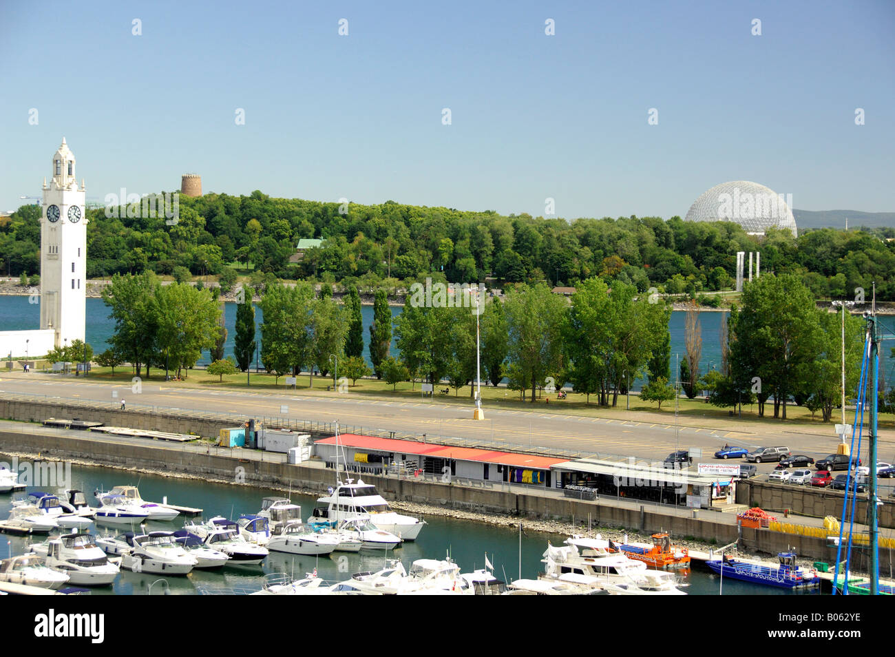 Canada, Quebec, Montreal. Views of IleSainteHelene Expo 67 Biosphere