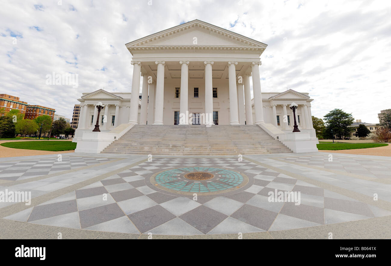 Virginia State Capitol Building in Richmond High resolution panorama Stock Photo