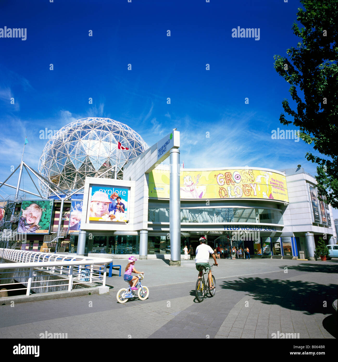 Telus World of Science in Summer in Vancouver, British Columbia, Canada - Archival Image Stock Photo