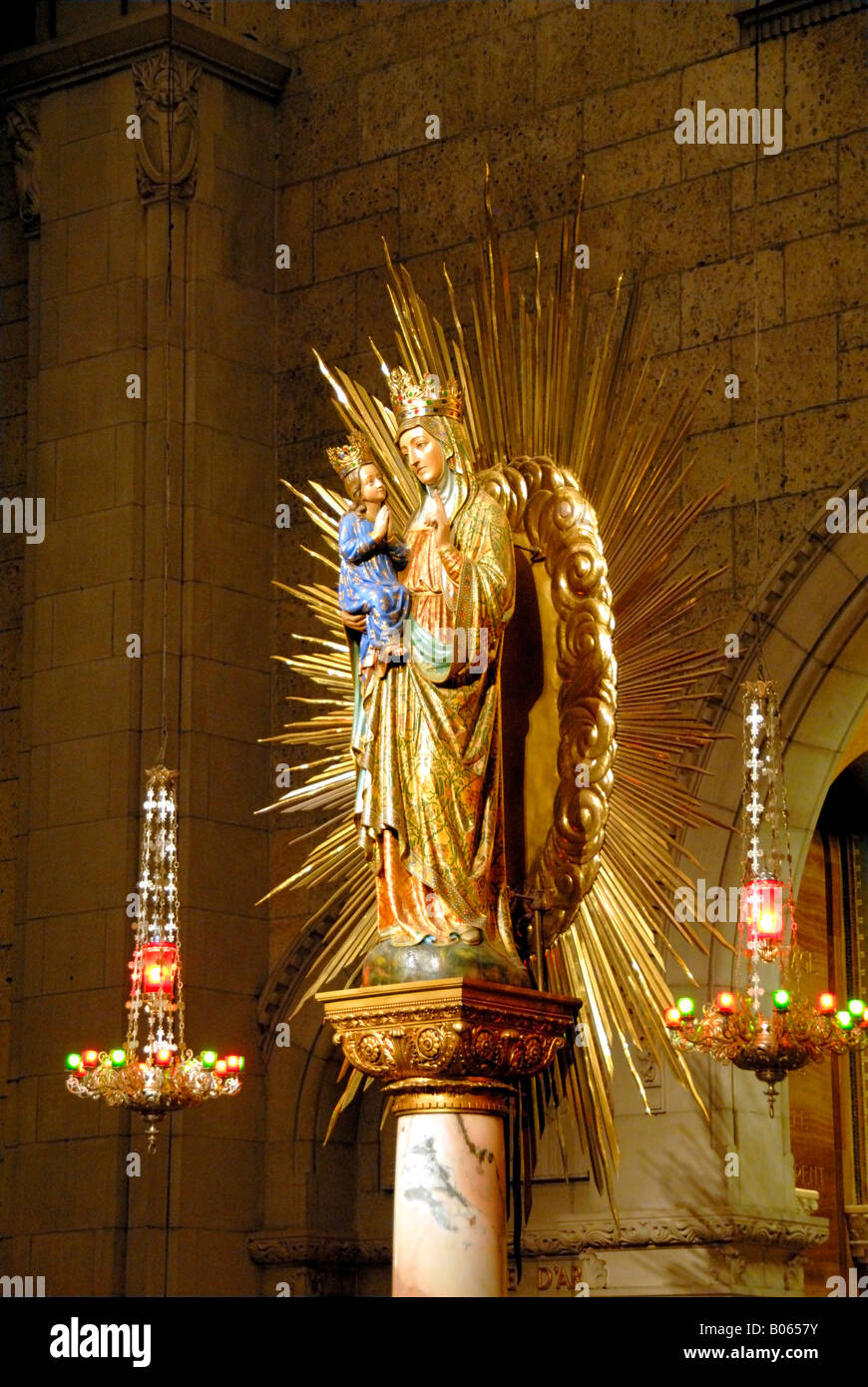 Canada, Quebec. Shrine of Saint Anne of Beaupre basilica, shrine to the