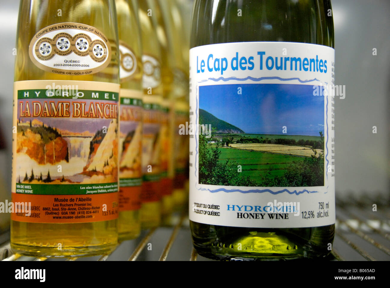 Canada, Quebec. Honey Economusee, honey wine. Property release. honey wine. Property release. Stock Photo