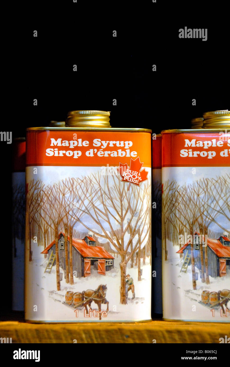 Canada, Quebec. Sugar Shack, maple syrup. Property Release. maple syrup. Property Release. Stock Photo