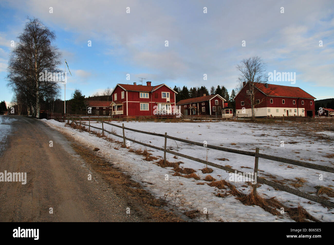 Village in Sweden Stock Photo