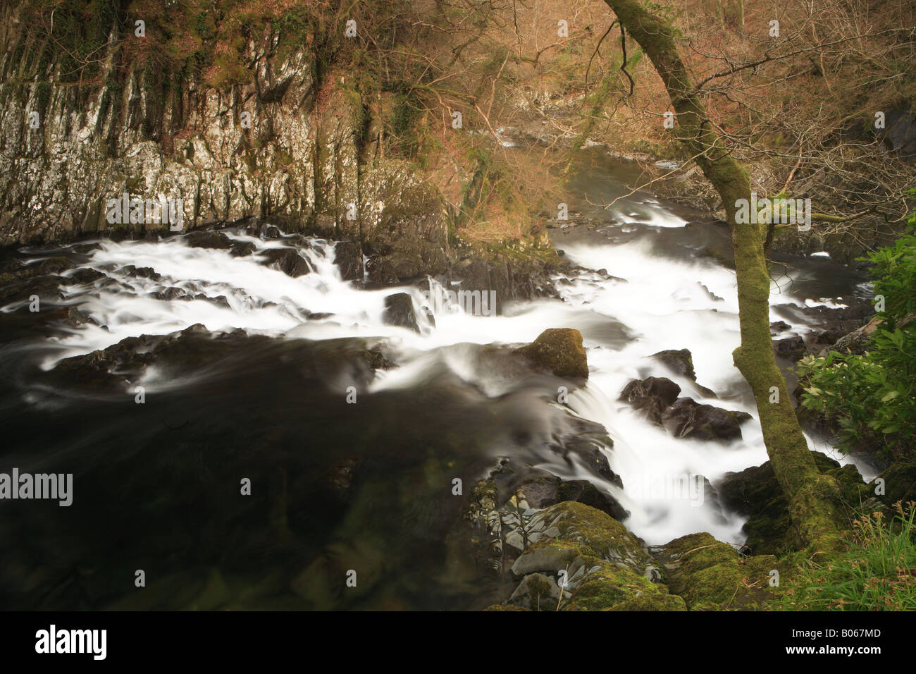 Swallow Falls Betws-y-Coed, North Wales Stock Photo