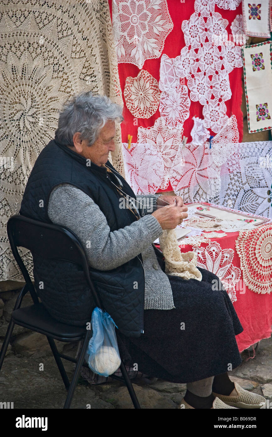 Village shopping in Arbanassi Bulgaria Stock Photo