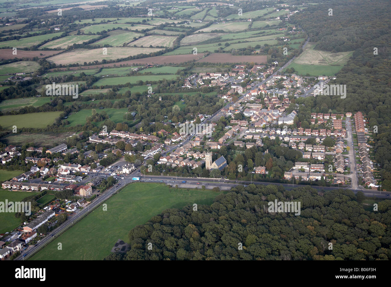 Aerial view north east of Hainault Forest Country Park Recreation