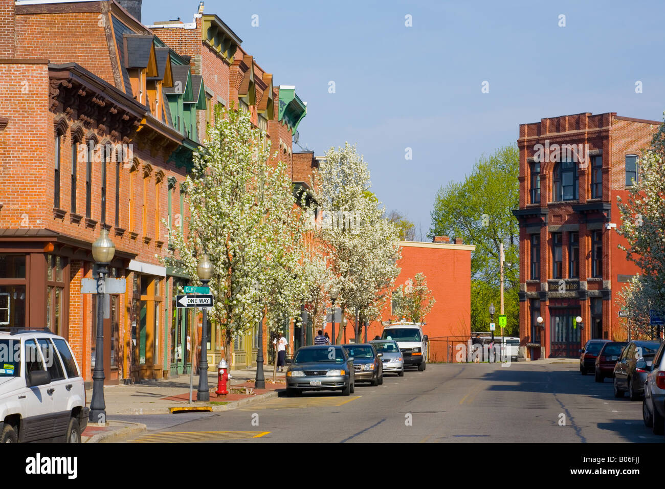 Business district of Beacon New York Hudson Valley Stock Photo Alamy