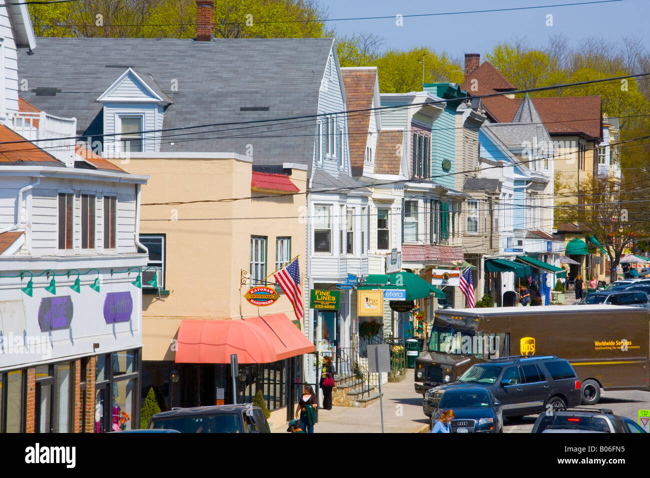 Katonah New York business district Stock Photo Alamy