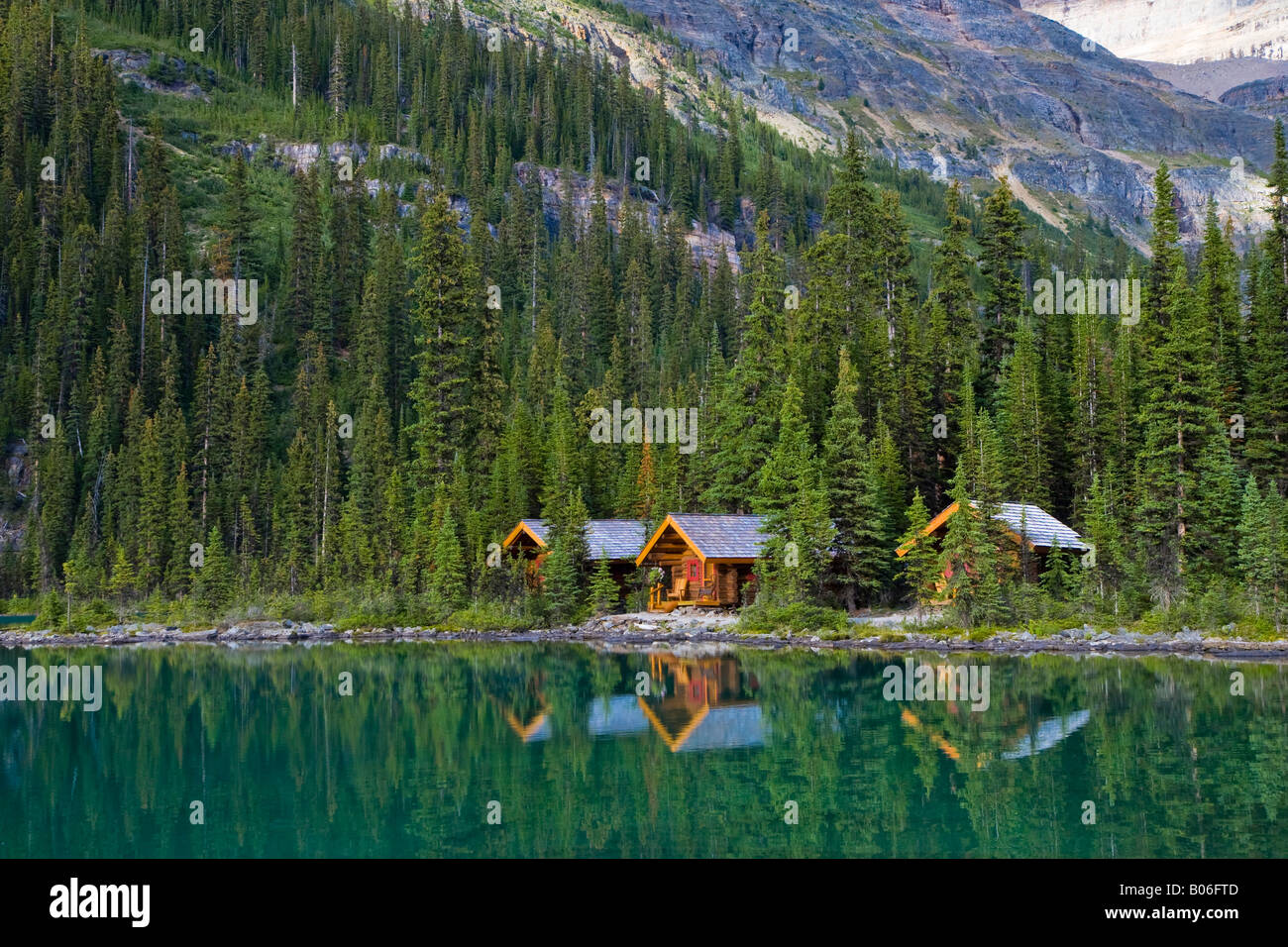 Lake O Hara And Lake O Hara Lodge Yoho National Park British Columbia Canada Stock Photo Alamy