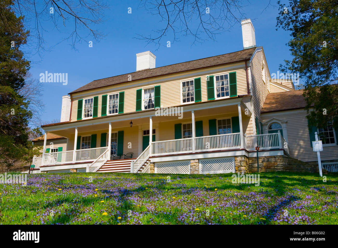 John Jay Homestead, near Katonah in the Hudson Valley of New York, is known as the Bedford House. Stock Photo