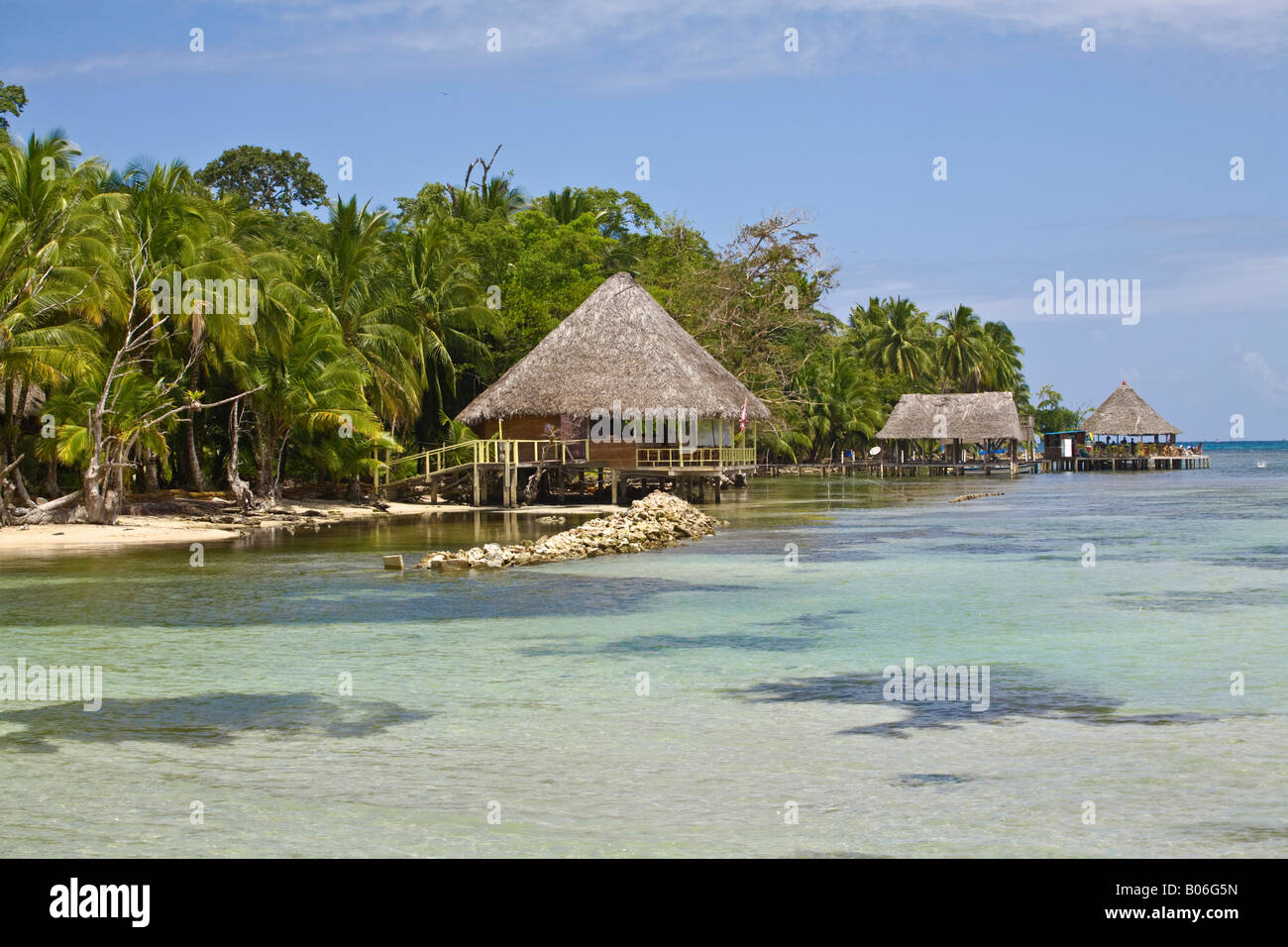 Panama, Bocas del Toro Province, Carenero Island (Isla Carenero) Beach Stock Photo