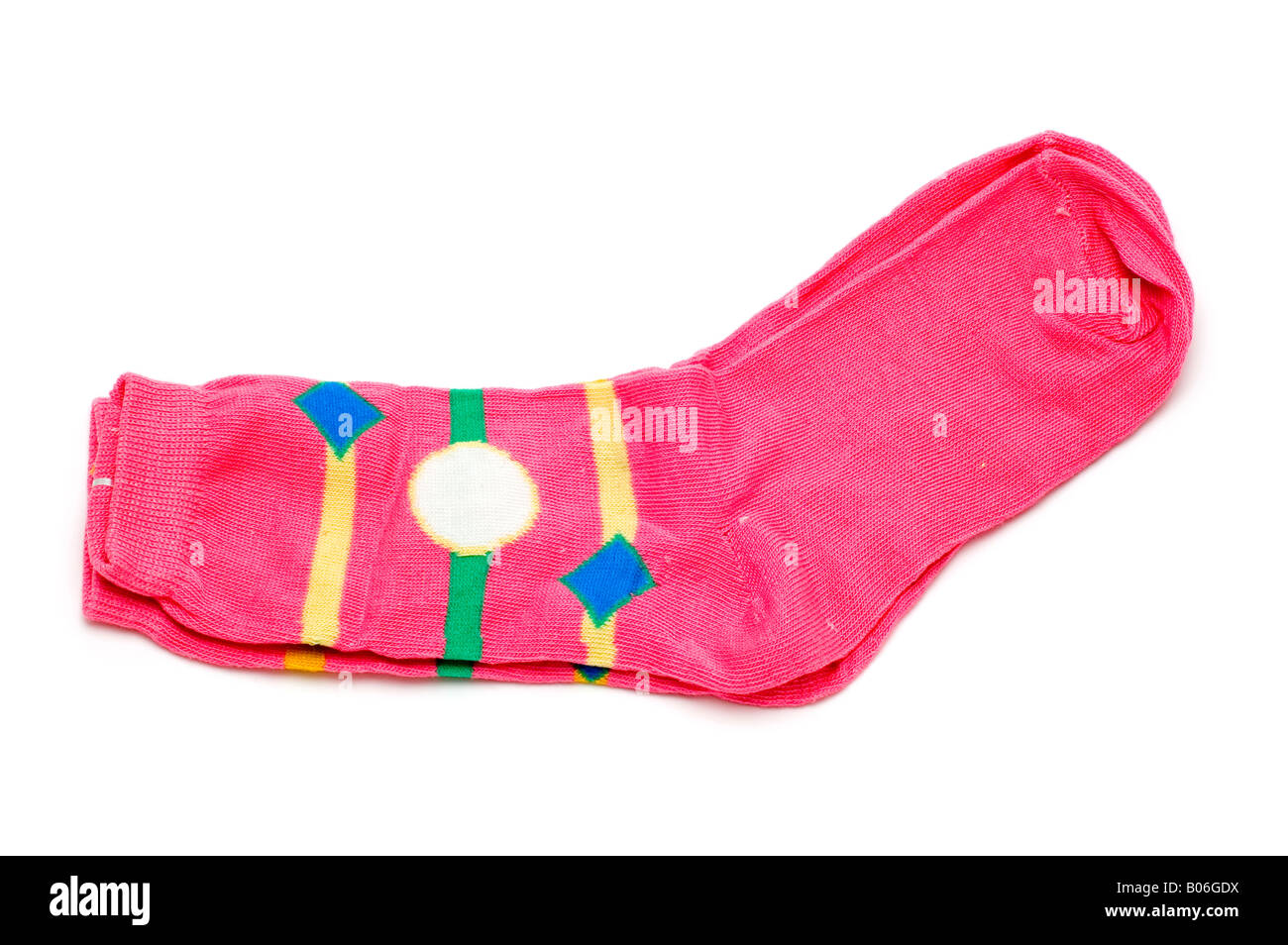 object on white clothing sock Stock Photo Alamy
