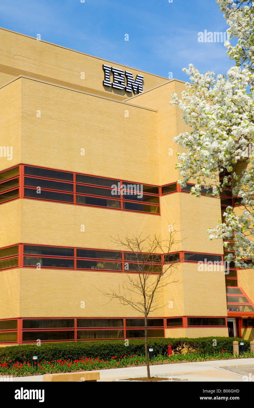 Large IBM campus in Poughkeepsie New York Hudson Valley, built first