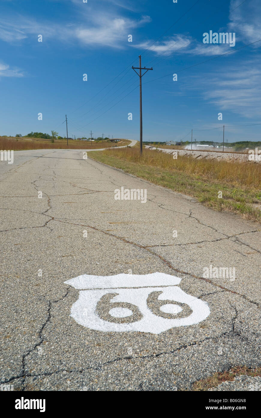 USA, Kansas, Route 66, Galena, Hell's Half Acre, Front Street Bridge in