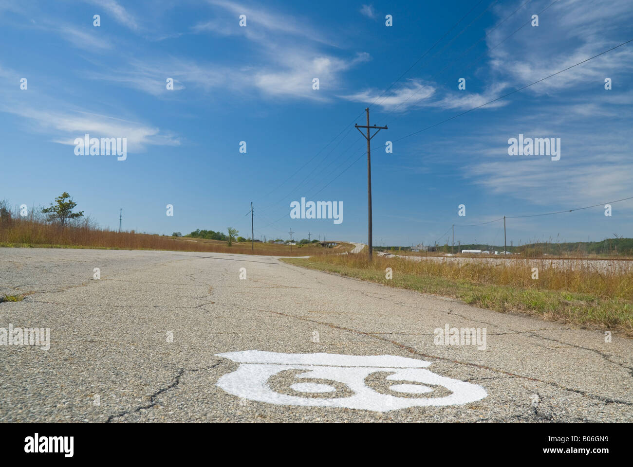USA, Kansas, Route 66, Galena, Hell's Half Acre, Front Street Bridge in