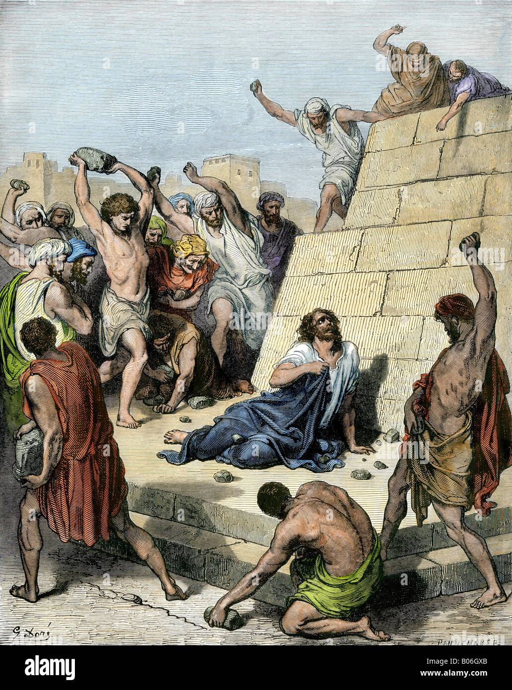 Stephen stoned to death for preaching Christianity in Jerusalem 36 Stock Photo - Alamy