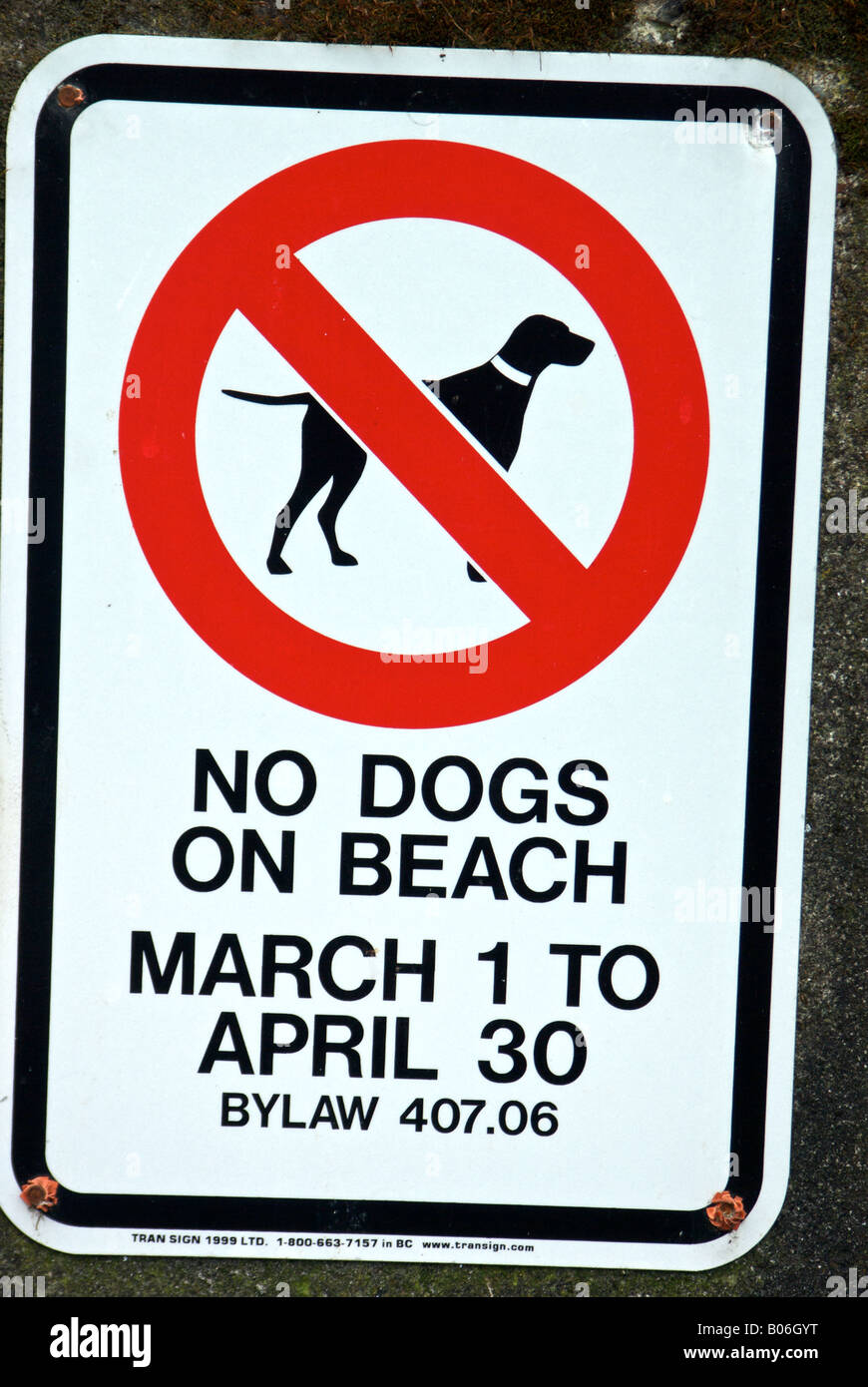 Canada vancouver island warning sign hires stock photography and