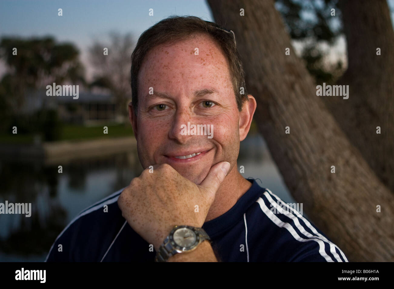 Smile close up man hi-res stock photography and images - Alamy