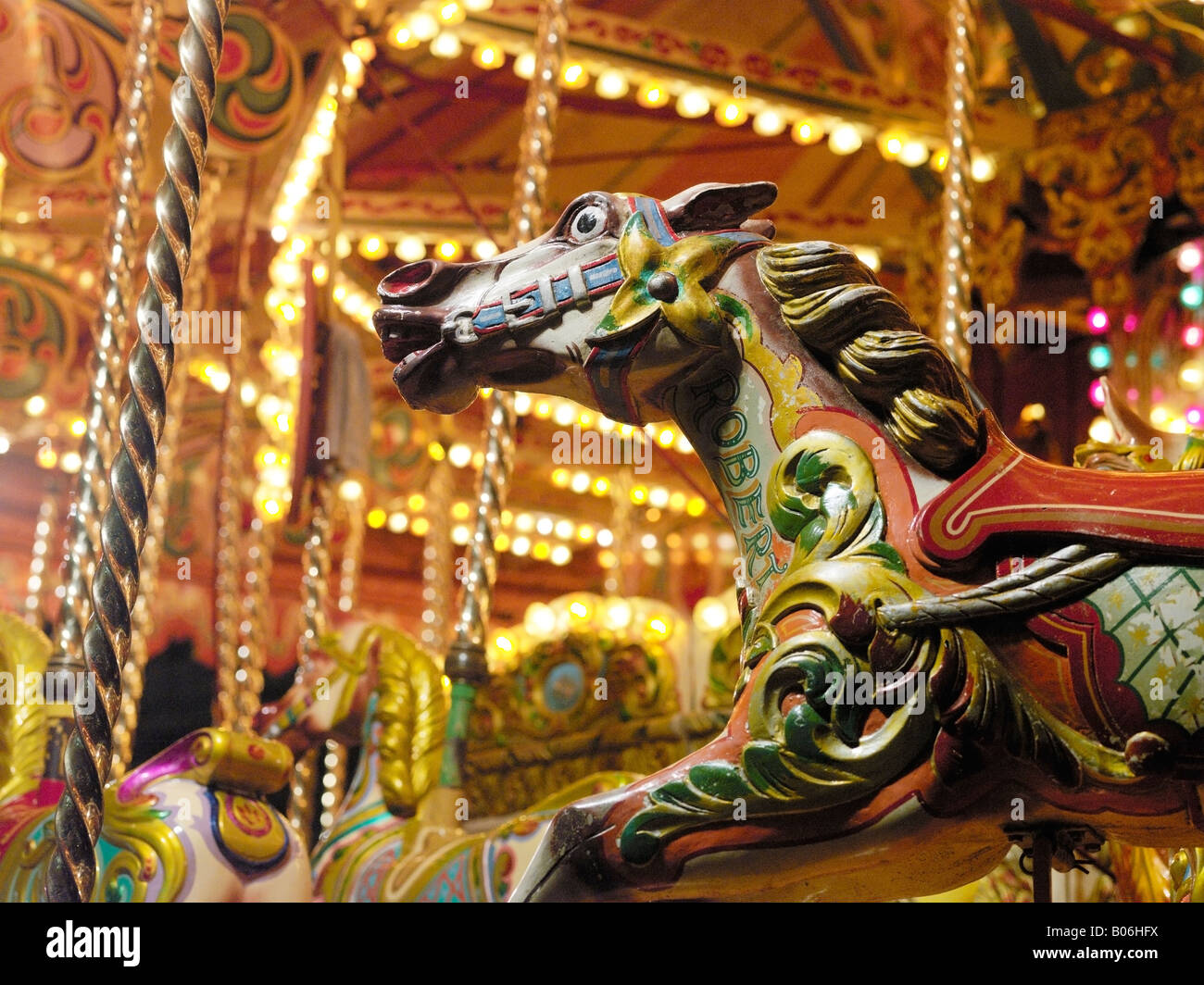 Mechanical horse ride hi-res stock photography and images - Alamy