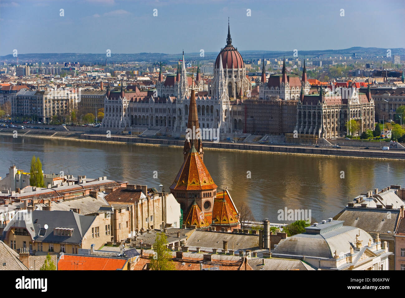 A view of Budapest from Castle Hill Stock Photo - Alamy