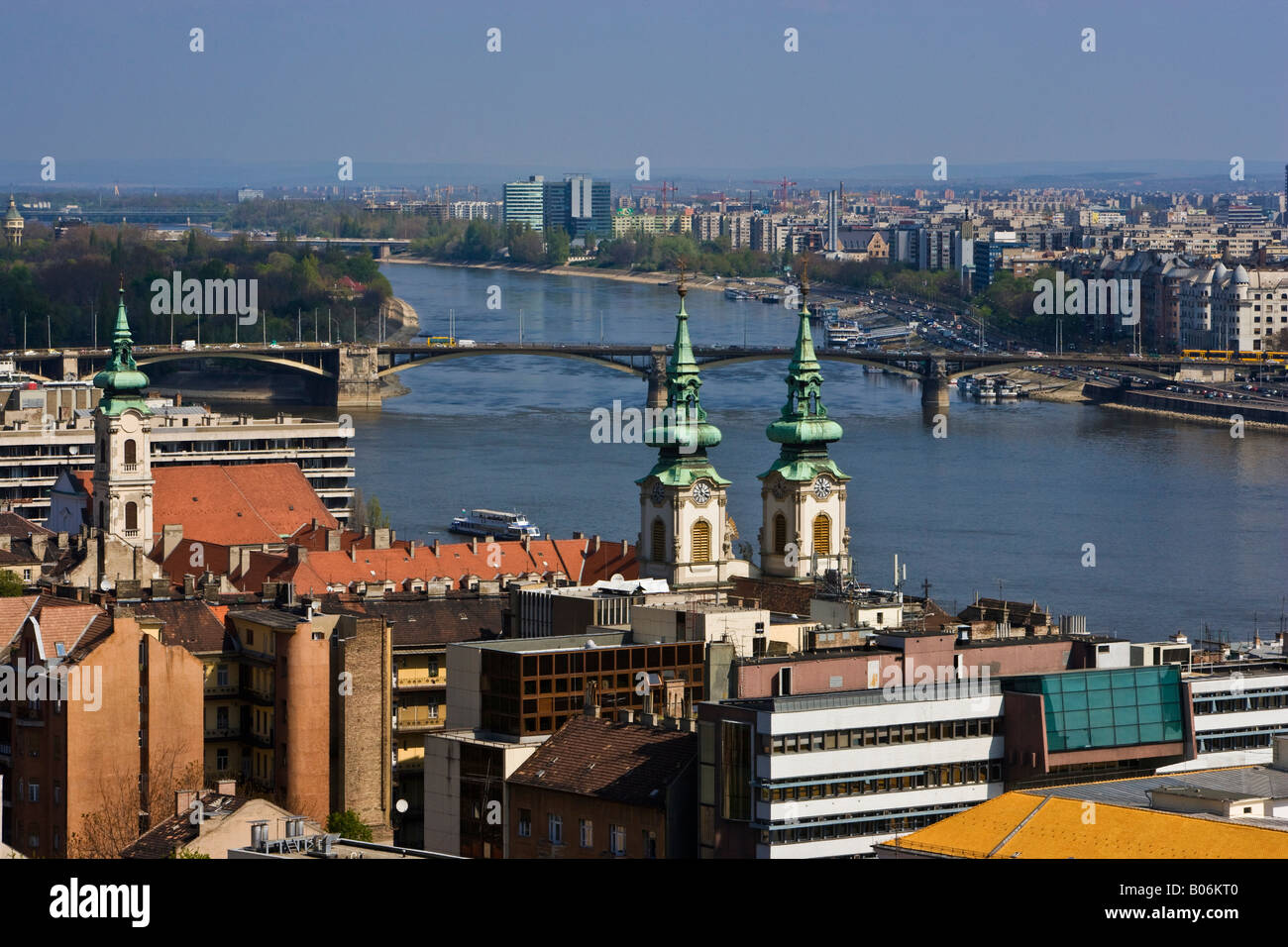 A view of Budapest from Castle Hill Stock Photo - Alamy