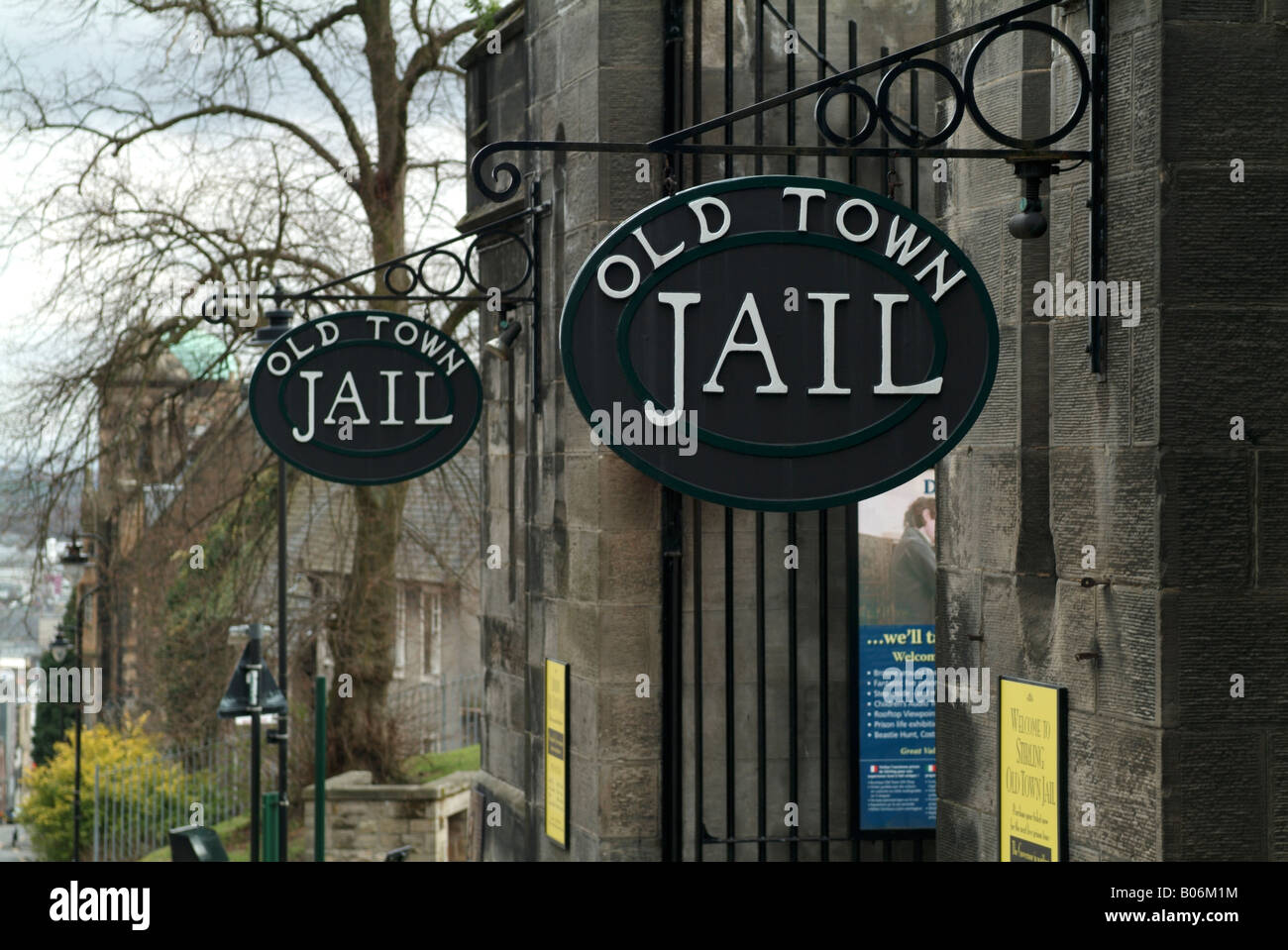 The entrance to the Old Town Jail, Stirling. Stock Photo