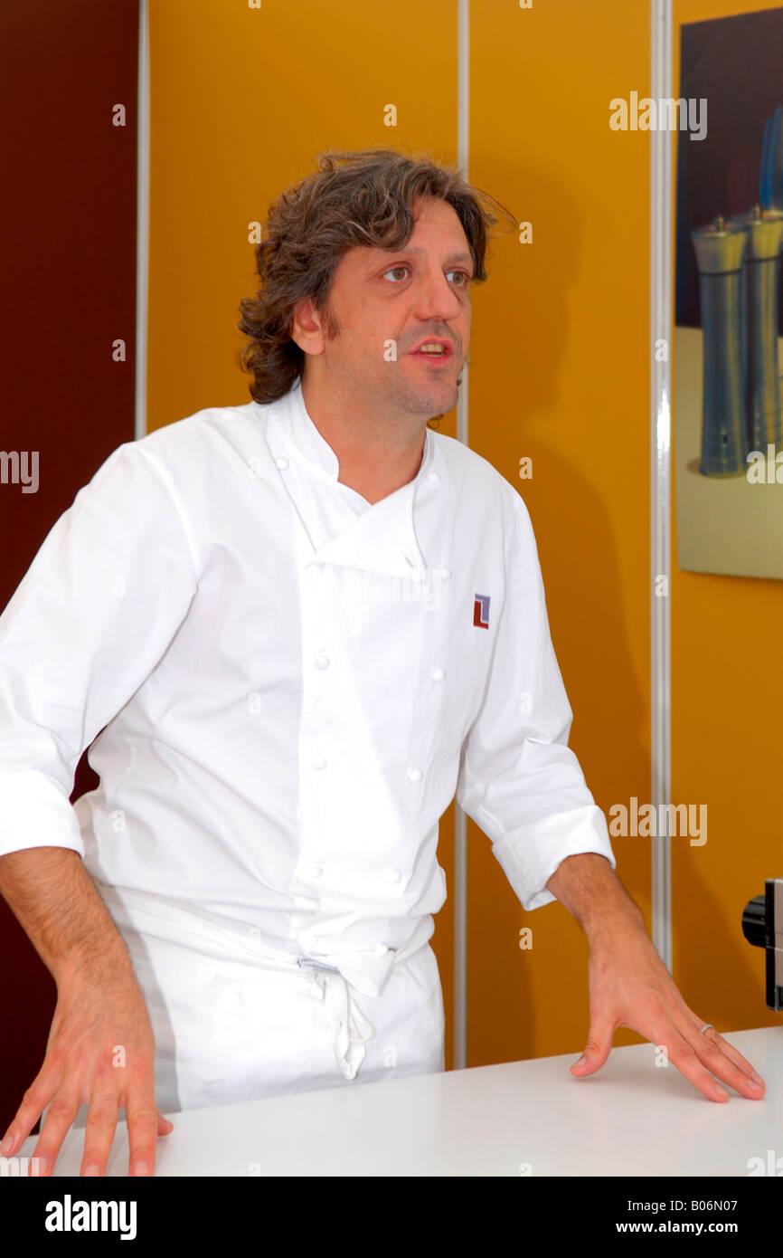 Taste Of London Show Celebrity Chef Giorgio Locatelli Of Locanda Stock Photo Alamy