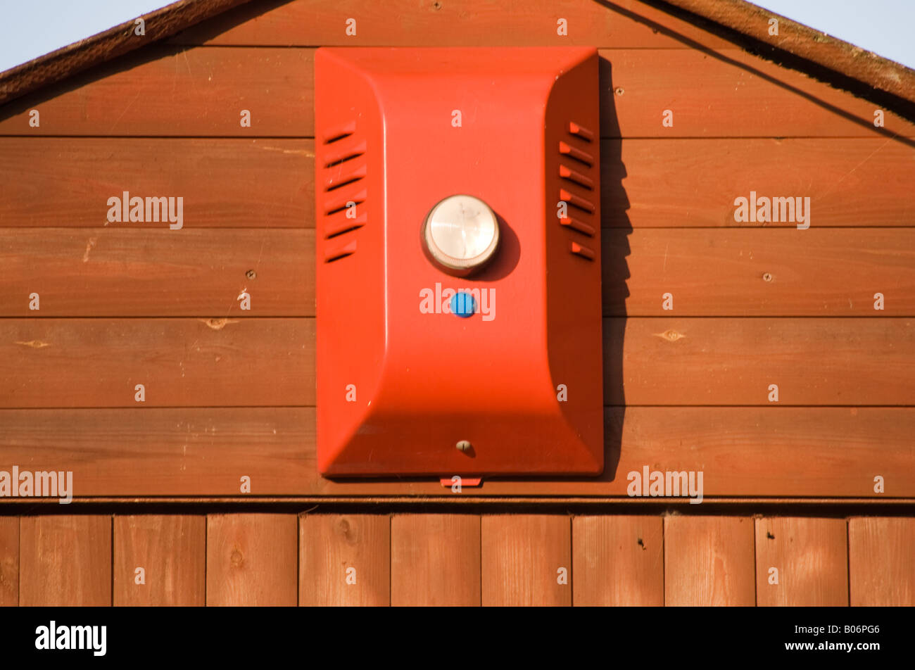 Red alarm box on apex (2) Stock Photo