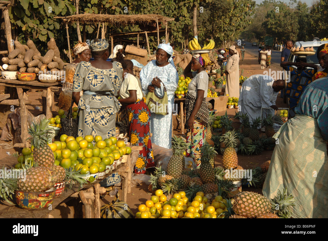 Market near Jos, Nigeria Stock Photo