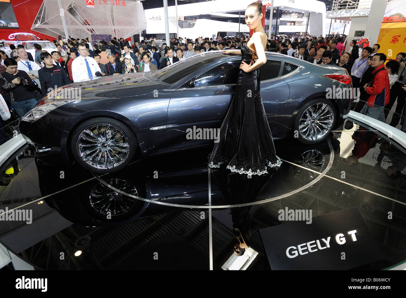 Geely GT at the Auto China 2008 in Beijing. 24-Apr-2008 Stock Photo