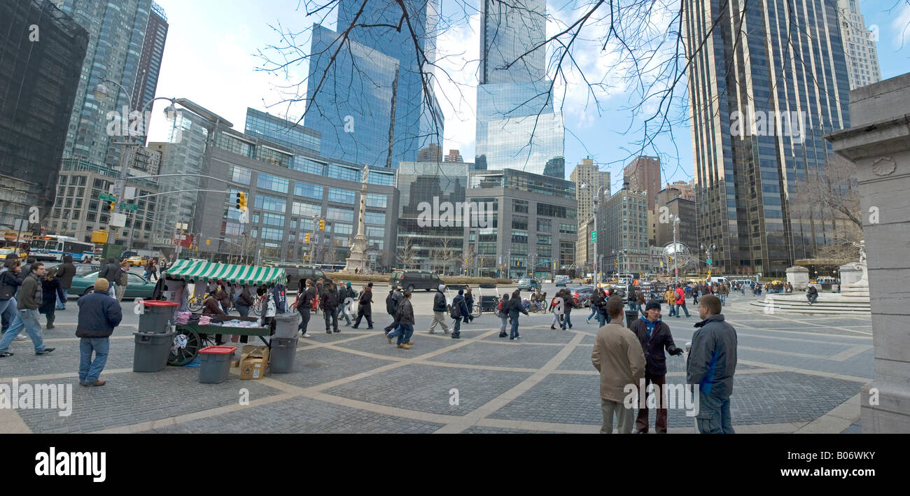 Columbus Square, Manhattan, New York City Stock Photo - Alamy