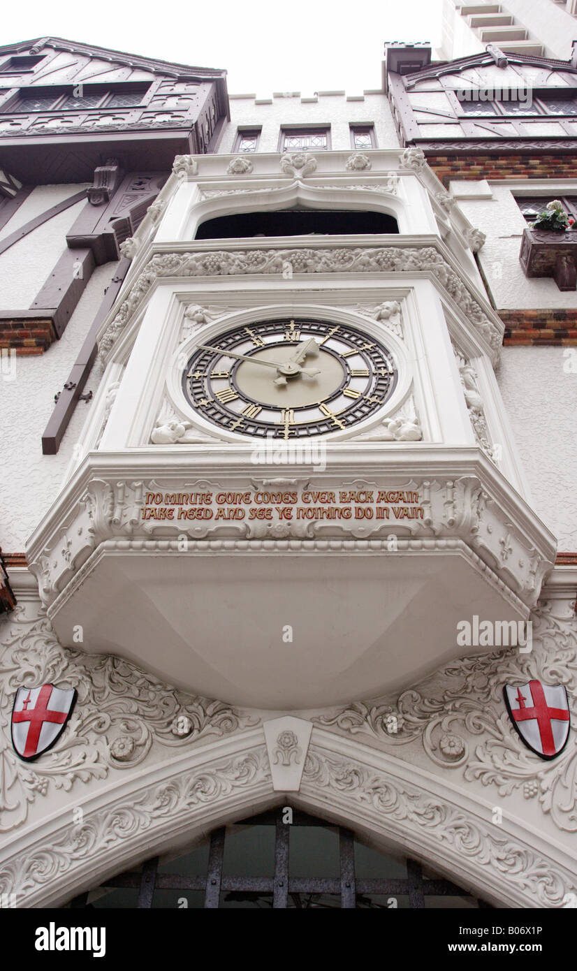 The clock at London Court in Perth, Western Australia Stock Photo Alamy