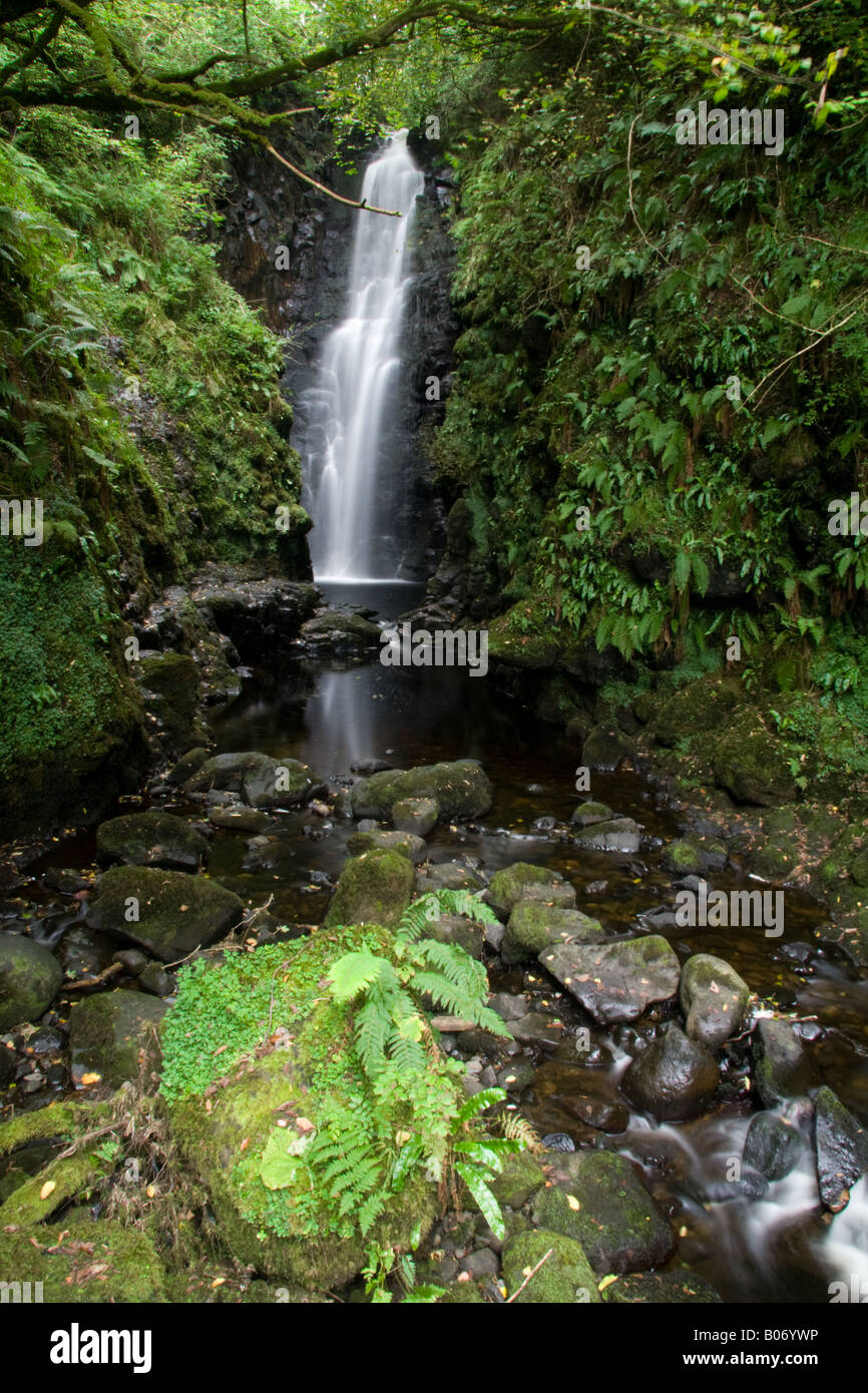 Cranny falls, Carnlough Northern ireland Stock Photo - Alamy
