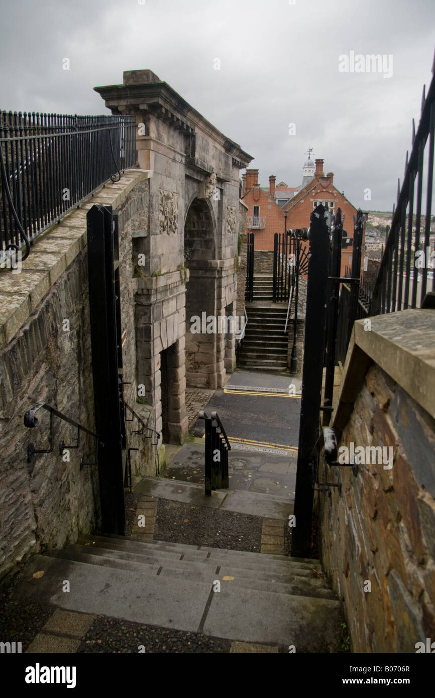 gate, Londonderry, Northern ireland Stock Photo Alamy