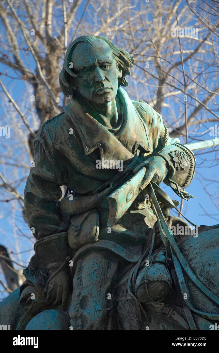 A statue of Kit Carson in Carson City, Nevada Stock Photo Alamy