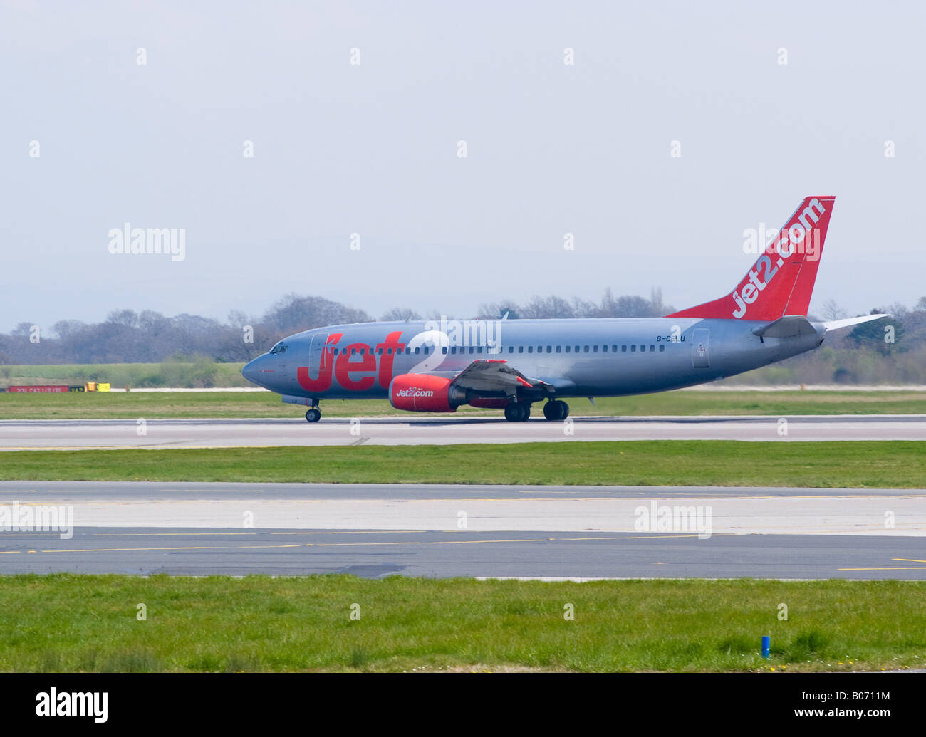 Jet2 Boeing 737 [737-377] Taking off From Runway 05 at Manchester ...
