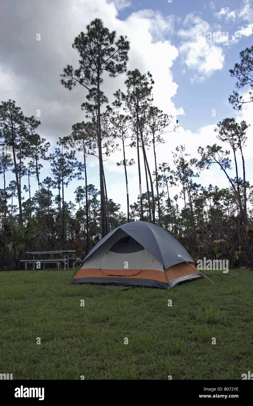 Everglades tent Stock Photo
