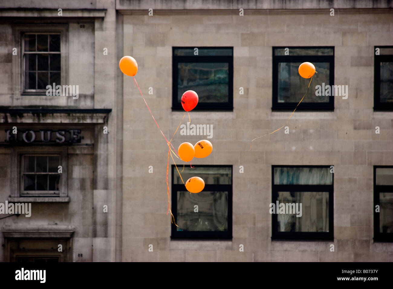 Balloons London England Stock Photo Alamy