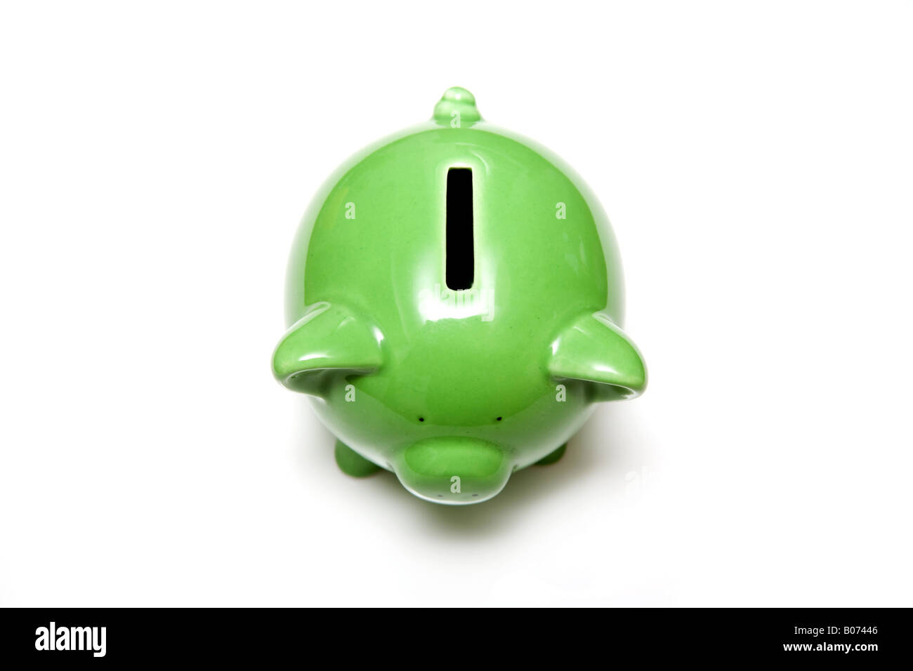 Piggy bank style money box isolated on a white studio background Stock ...