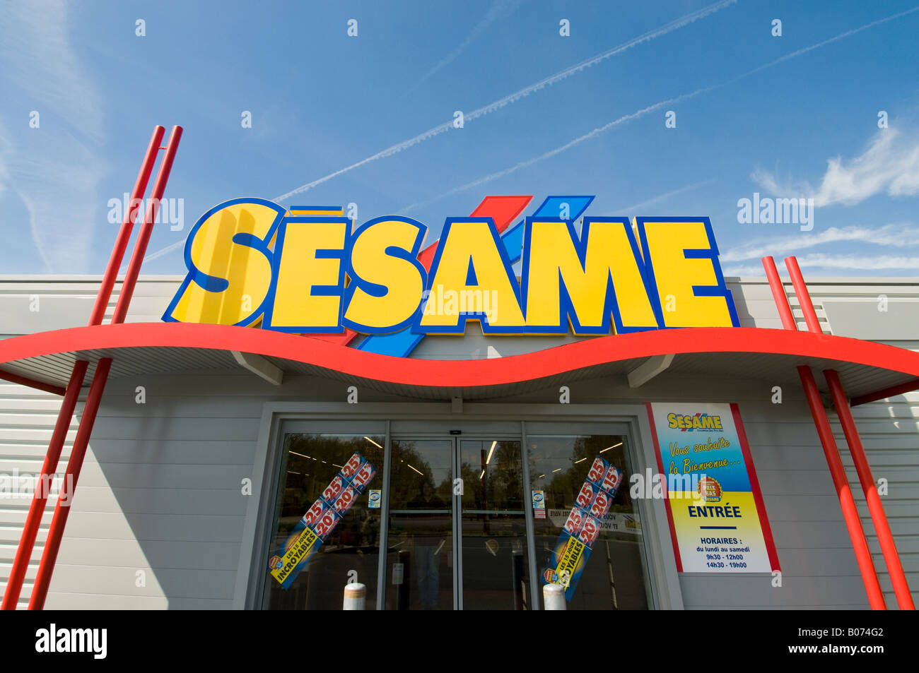 Furniture store front sign france hi-res stock photography and images -  Alamy