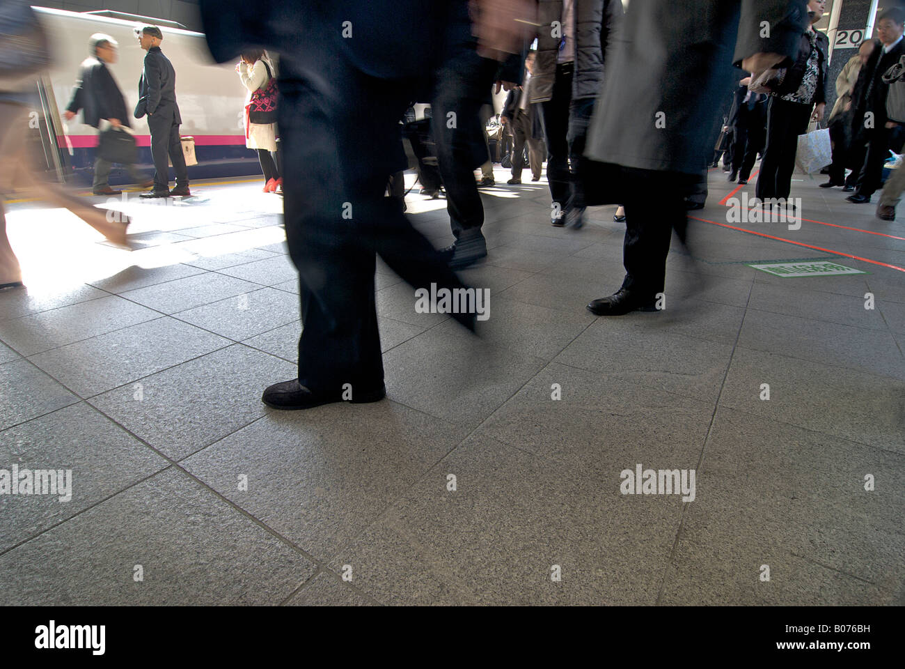 Rush Hour Tokyo Station Japan Stock Photo Alamy