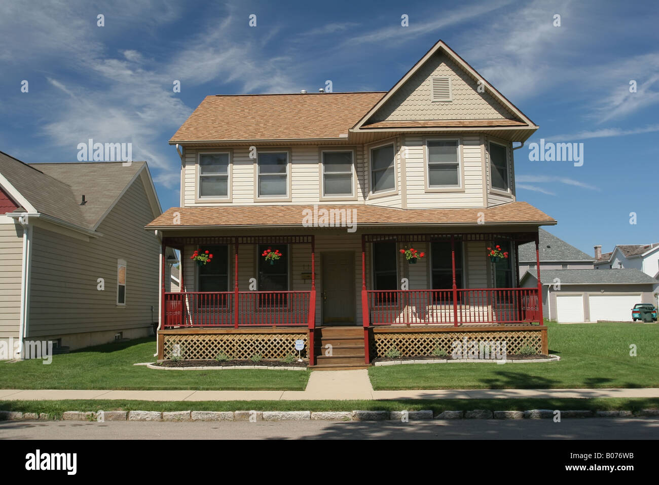 Restored house in the Wright Dunbar Village of Dayton Ohio Simple