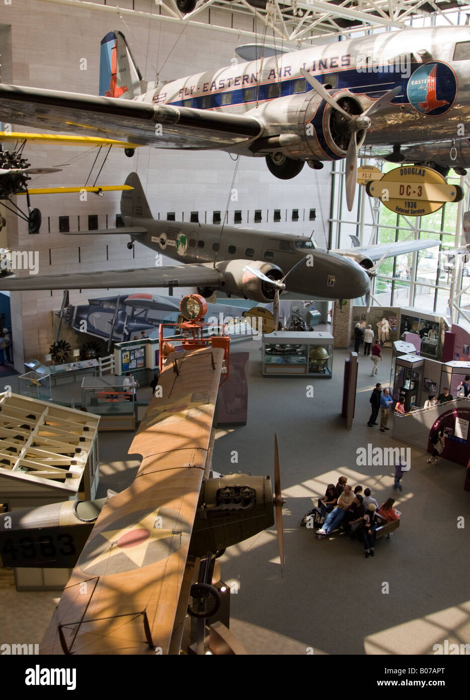 Display at the National Air and Space Museum in Washington, DC Stock Photo