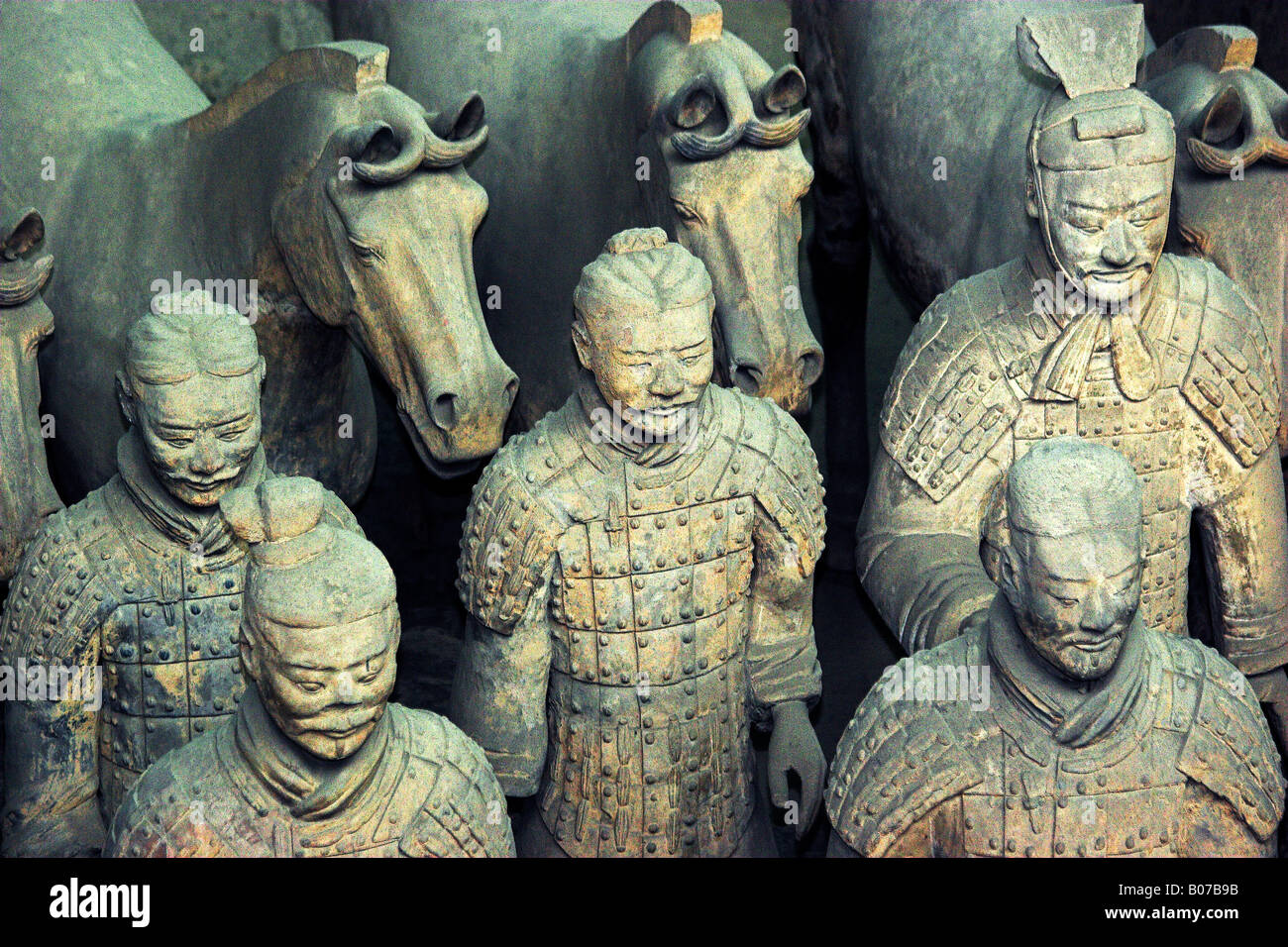Part Of TerraCotta Army Stock Photo