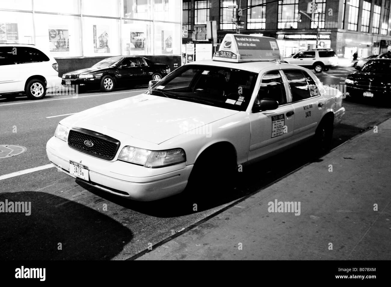 Taxi cab, New York City United States of America Stock Photo