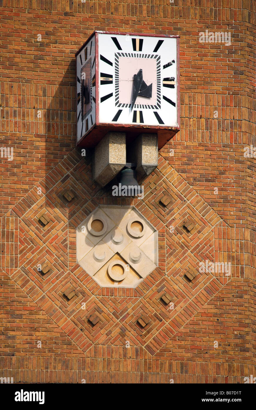 Art Deco Clock Tower, Charterhouse School, Godalming, Surrey, England, United  Kingdom Stock Photo