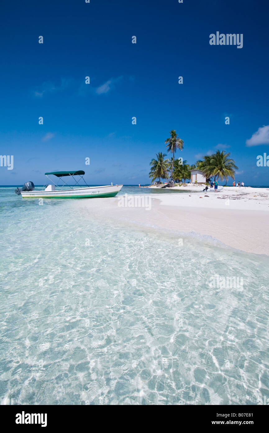 Belize, Silk Caye, Beach Stock Photo