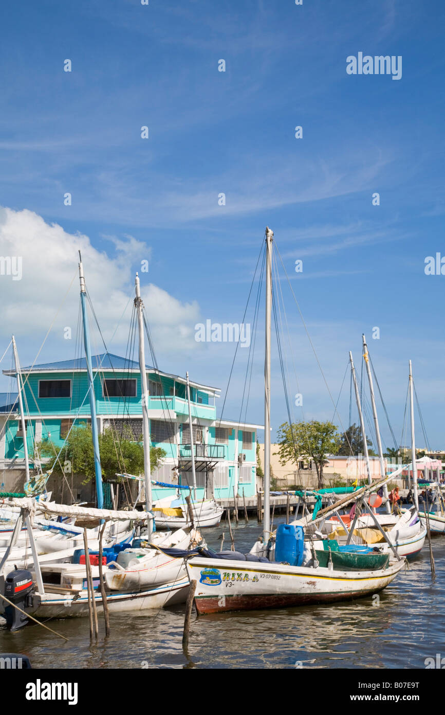 Belize, Belize City, Belize Harbour Stock Photo